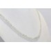 Necklace Strand String Womens Beaded Diamond Cut Aquamarine Gem Stone Beads B100